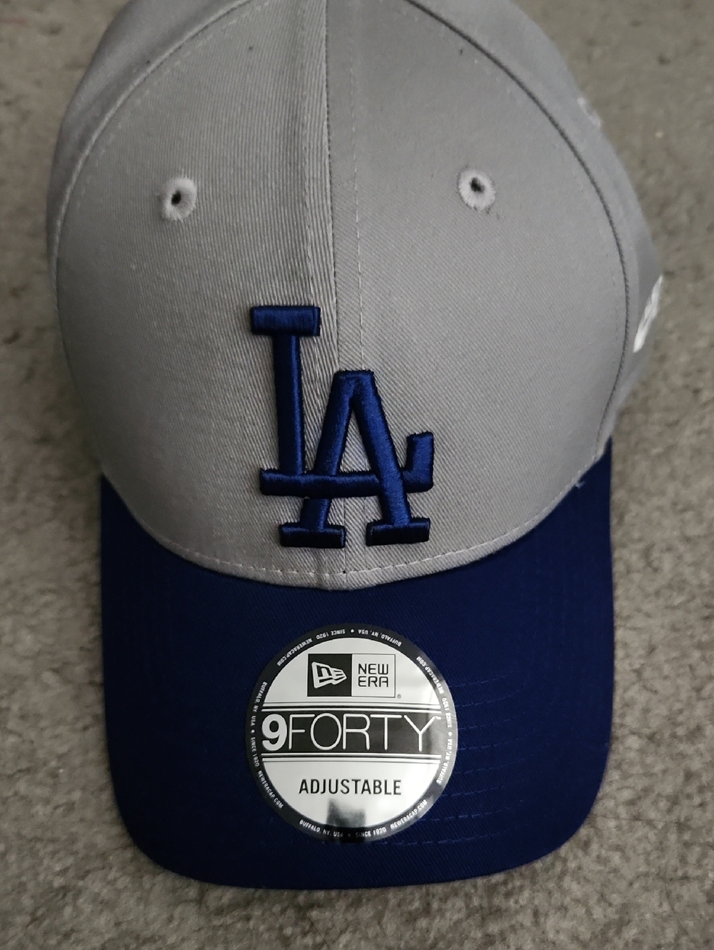 LA Dodgers New Era Blue Grey Baseball Hat Unisex